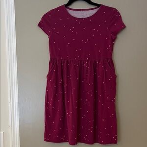 Wonder Nation Pink/Burgundy Kids Dress
